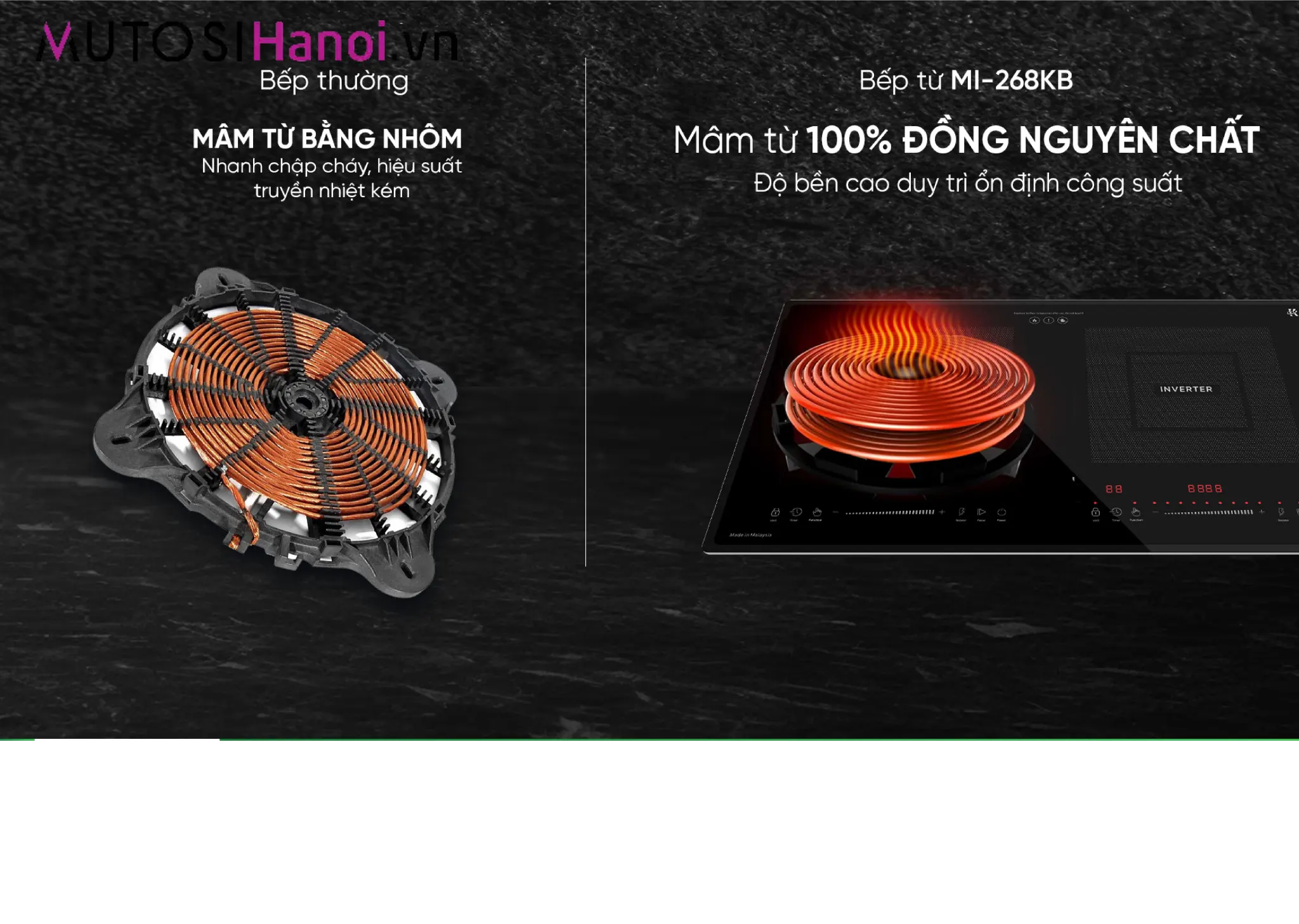 Bếp từ đôi Malaysia Mutosi MI-268KA