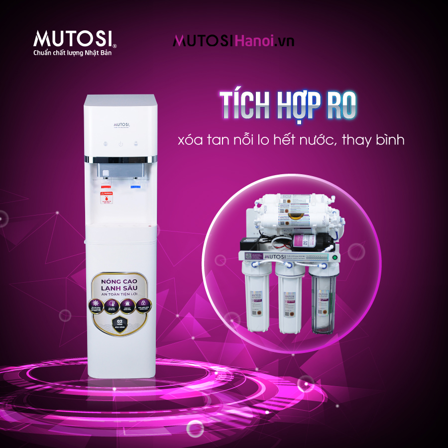 Cây nước nóng lạnh Mutosi MD-450RO