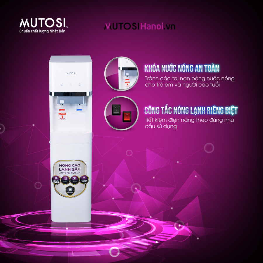 Cây nước nóng lạnh Mutosi MD-450RO