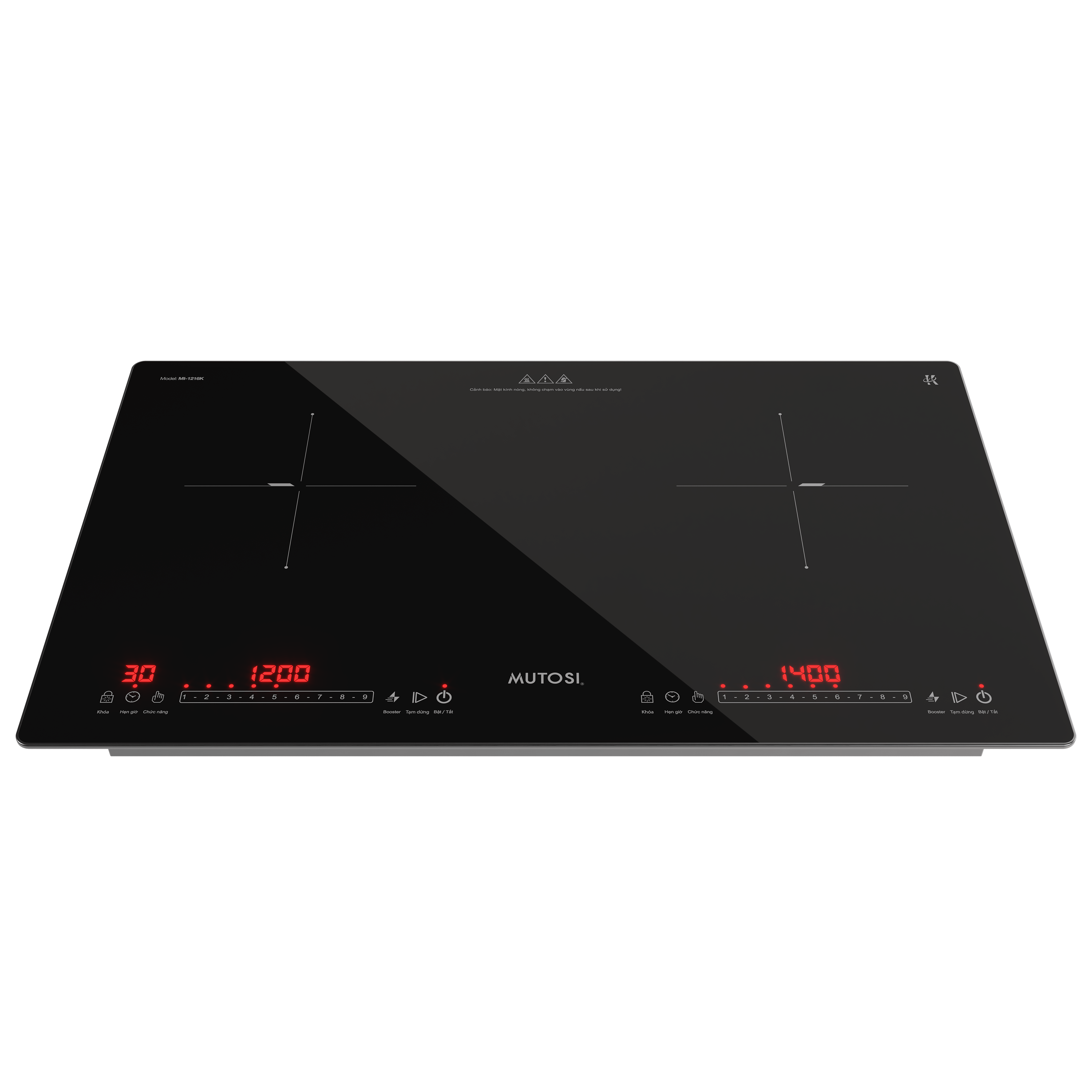 Bếp từ đôi Mutosi MI-1216K