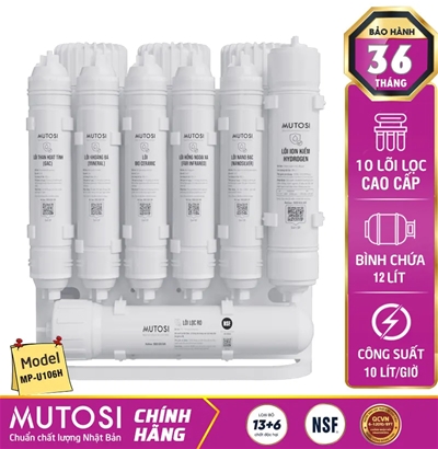 Máy lọc nước để gầm Mutosi MP-U106H - 10 cấp lọc