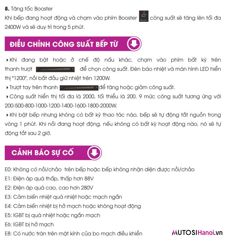 Bếp từ đôi MUTOSI MI-95D