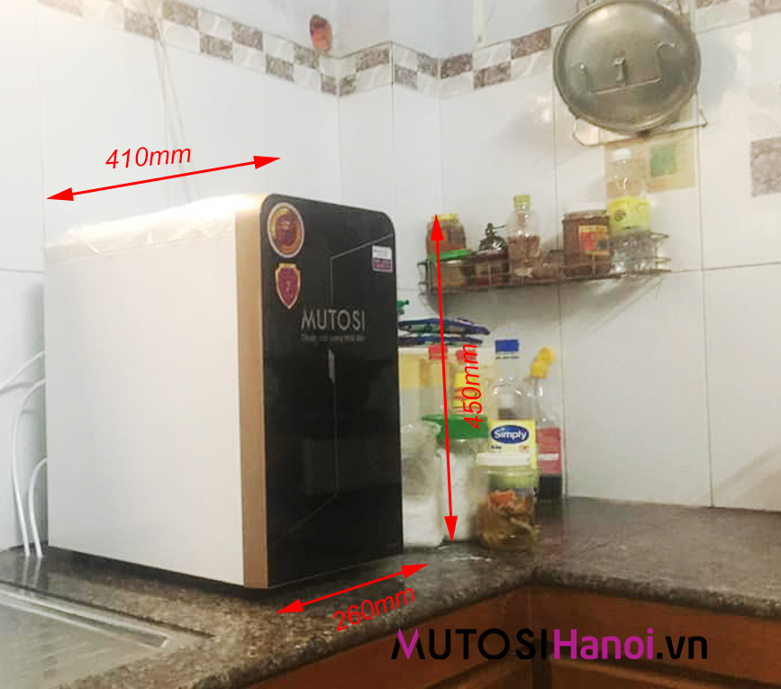 Kích thước Máy lọc nước Mutosi MP-370U