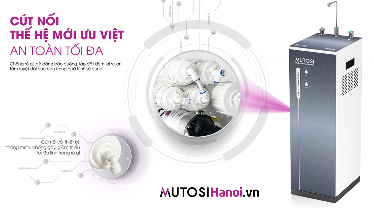 Máy lọc nước nóng nguội Mutosi MP-592H-GR
