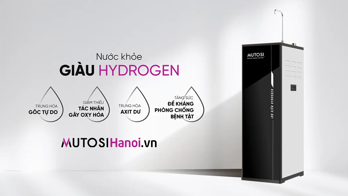 Máy lọc nước Ion Kiềm Hydrogen Mutosi MP-S106H