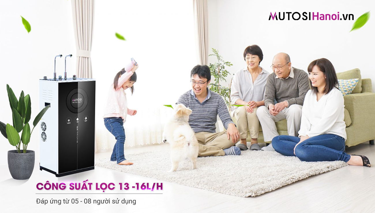 Công suất lọc lên tới 16 lít/giờ