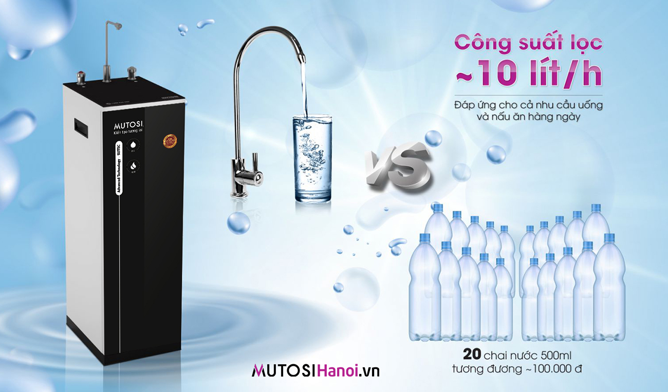 Công suất lọc nước 10 lít/giờ