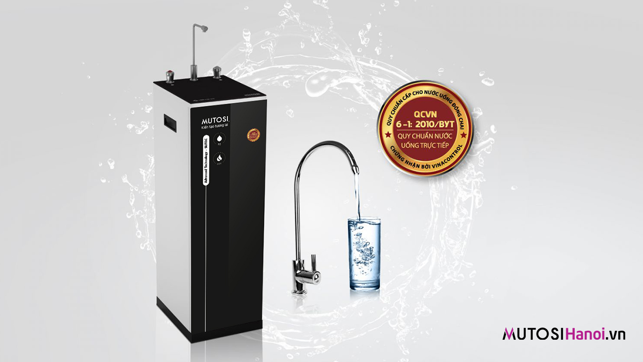 Máy lọc nước nóng nguội Mutosi MP-582H-BGchuẩn nước uống