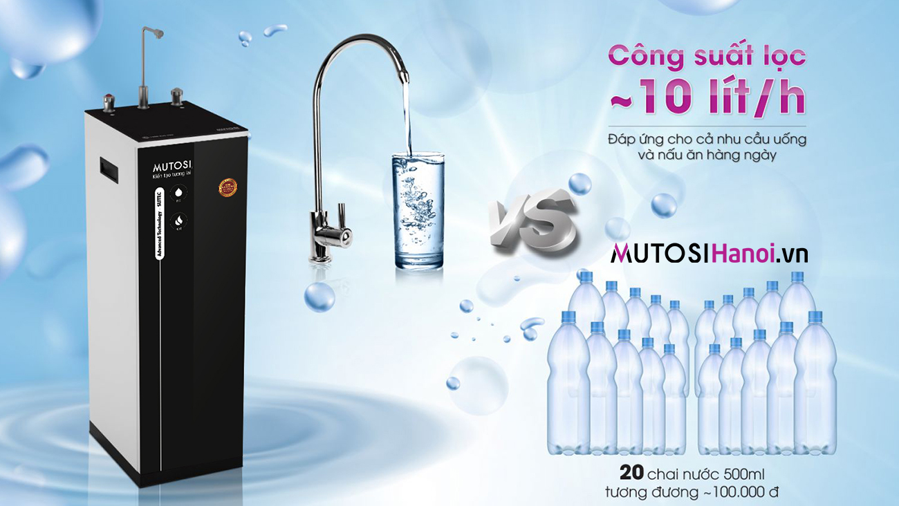 Máy lọc nước nóng nguội Mutosi MP-592H-GR