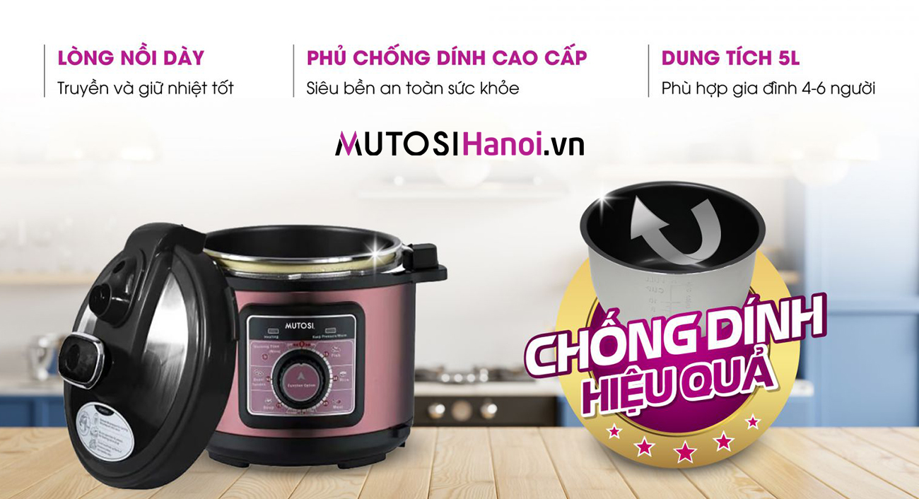 Nồi áp suất điện Mutosi MIP-59