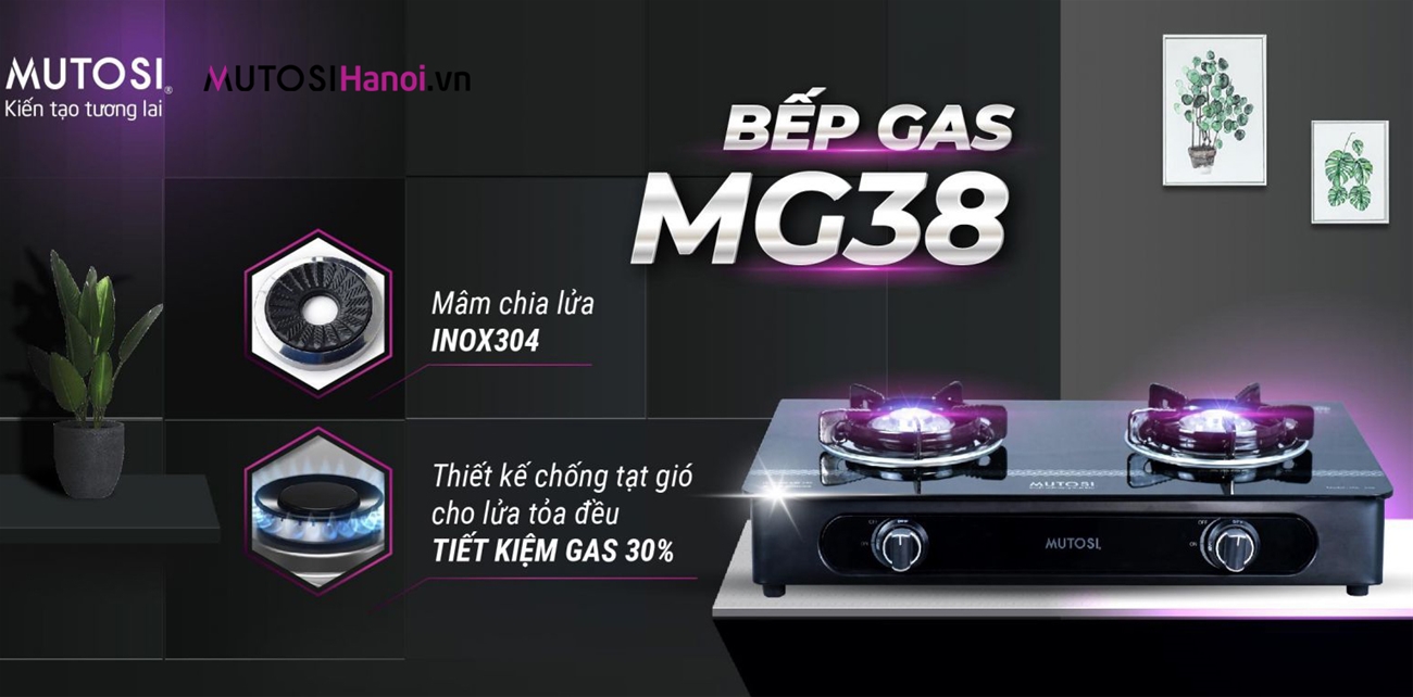 Bếp ga dương Mutosi MG-38B
