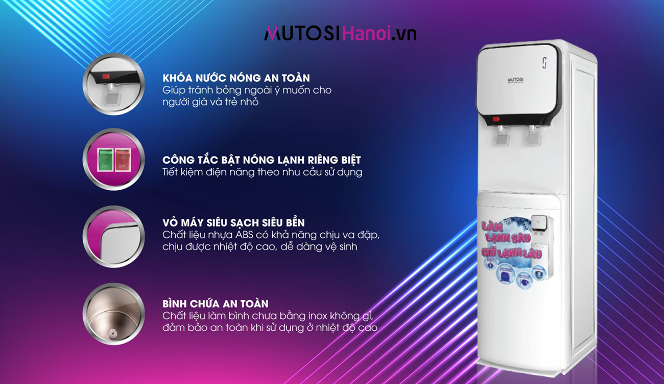 Cây nước nóng lạnh Mutosi MD-200S