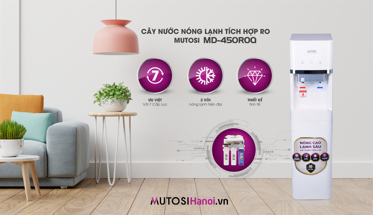 Cây nước nóng lạnh Mutosi MD-450RO