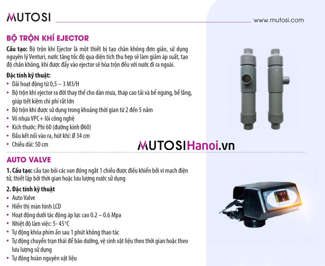 Thông số lọc công nghiệp