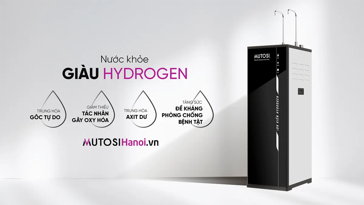 Máy lọc nước Ion Kiềm Hydrogen Mutosi MP-S109H