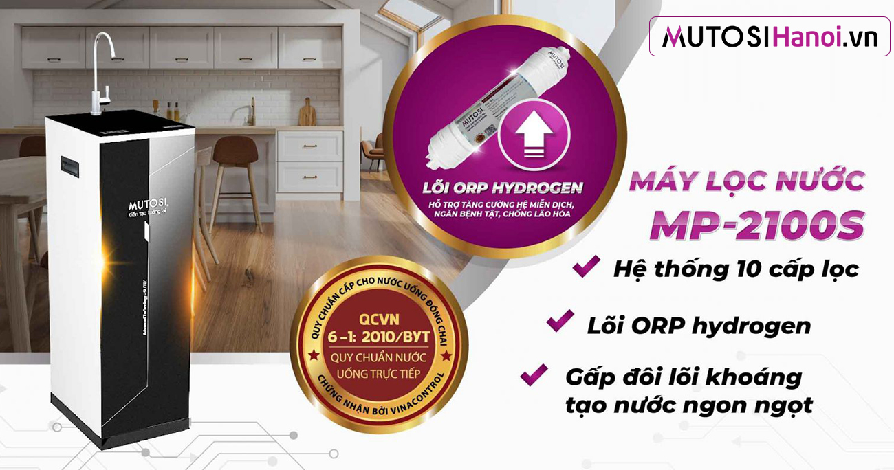 Máy lọc nước Mutosi MP-2100S - 10 lõi lọc