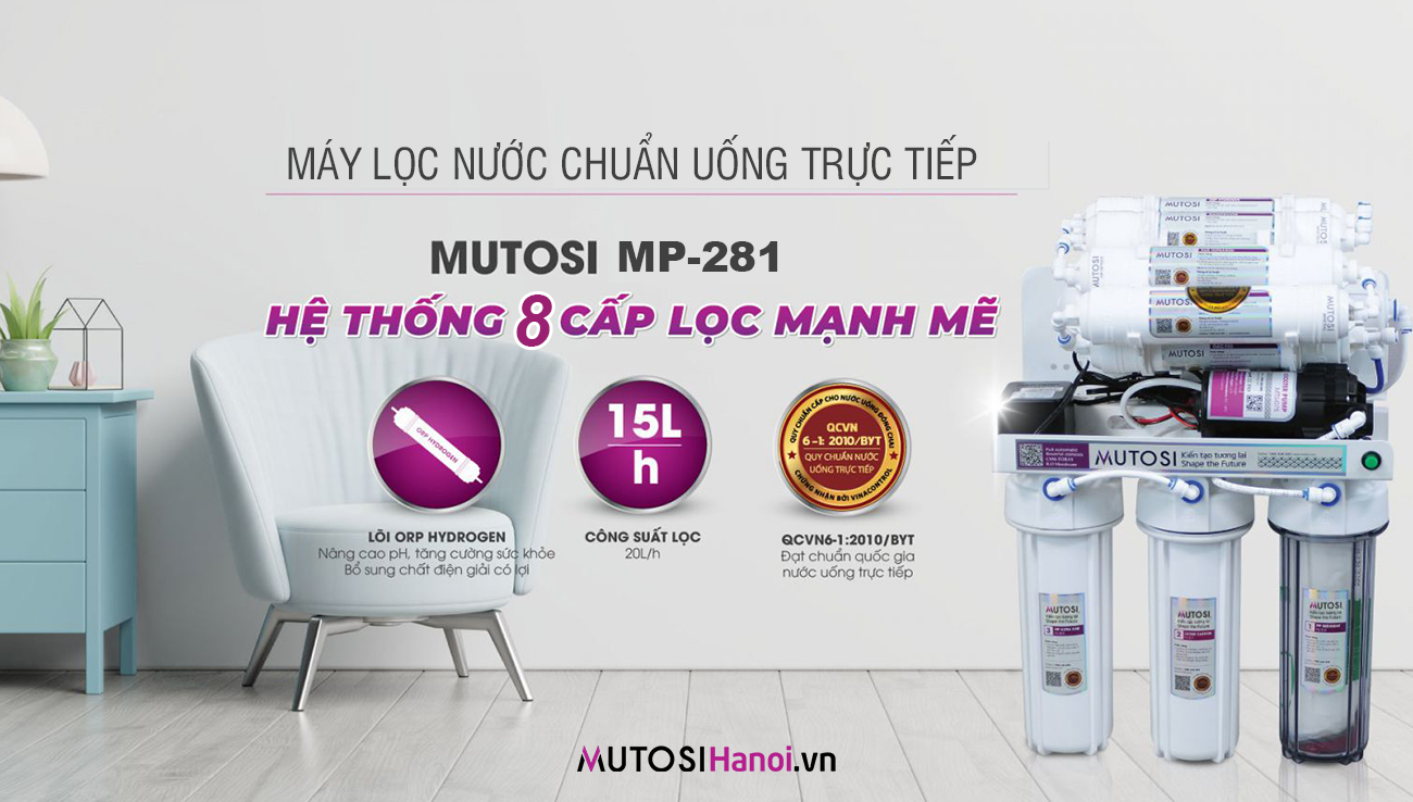 Máy lọc nước Mutosi MP-281