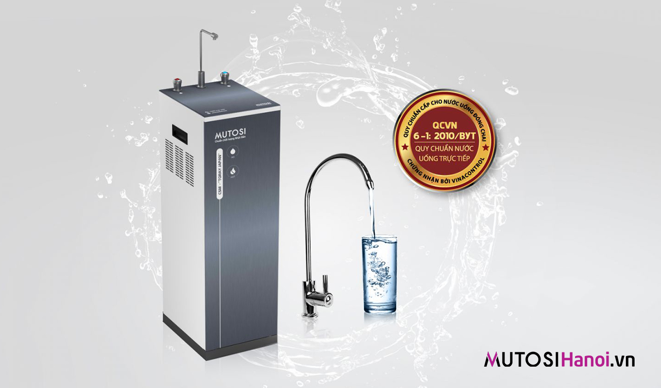 Máy lọc nước nóng nguội Mutosi MP-582H-GR chuẩn nước uống